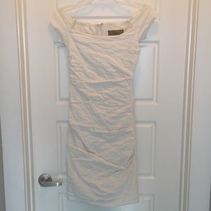 White Nicole Miller Cocktail Dress - size 4